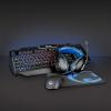 KIT COMBO DI GIOCO NEDIS GCK41100BKIT INCLUDE CUFFIE, MOUSE,TAPPETINO E TASTIERA SET COMPLETO PER VIDEOGAMER